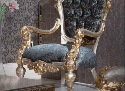 Luxuriösen Sessel Luxus Polster Textil 1Sitzer Polster Sitz Einsitzer Wohnzimmer